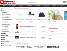 Tablet Screenshot of discount24.de
